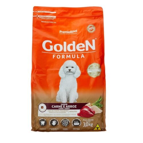 Premier Pet Golden Fórmula Mini Bits para cães adultos pequeno porte 3kg