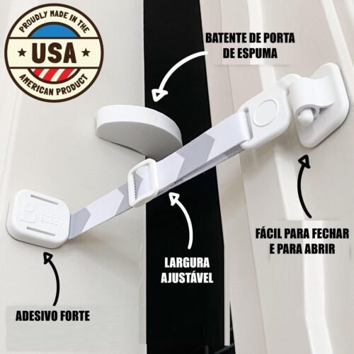 Door Buddy Fechadura De Porta Plus Rolha De Porta Mantenha O Cão Fora Da Caixa De Areia E Evita Que A Porta Feche. Esta Alternativa Para Portão E Gatos É Fácil Para Gatos E Adultos Usarem. - Image 5