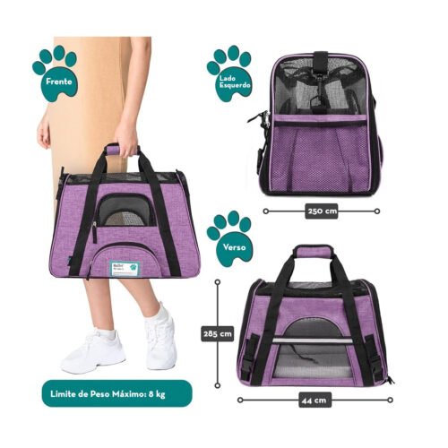 Petami Transportador De Animais De Estimação Aprovado Por Companhias Aéreas Para Gatos, Transportador De Cachorro Macio Para Cães Pequenos, Acessórios De Suprimentos De Viagem Para Gatos Internos, - Image 4