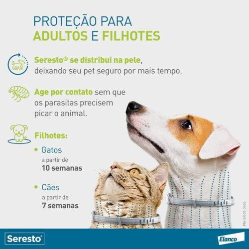 Coleira Seresto Anti-Carrapatos E Pulgas Para Cães E Gatos De Até 8Kg - Image 3