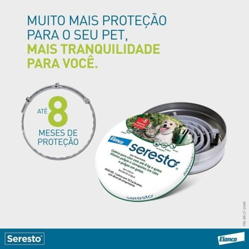 Coleira Seresto Anti-Carrapatos E Pulgas Para Cães E Gatos De Até 8Kg - Image 6