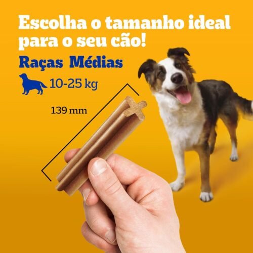 Pedigree Petisco Pedigree Dentastix Cuidado Oral Para Cães Adultos Raças Médias 7 Unidades - Image 3