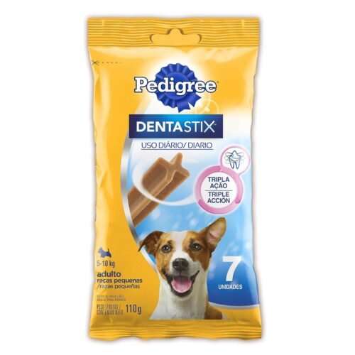 Pedigree Petisco Pedigree Dentastix Cuidado Oral Para Cães Adultos Raças Pequenas 7 Unidades