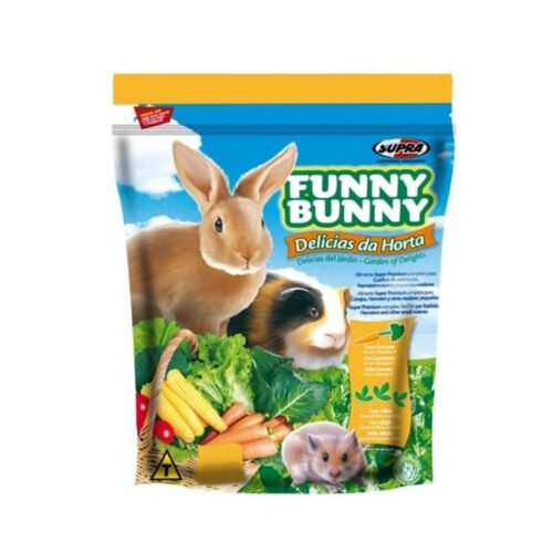 Supra Funny Bunny Delícias Da Horta - Alimento Para Coelhos - 500G