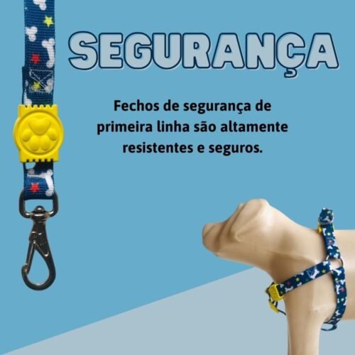 My Pet Brasil Peitoral Para Cachorros Porte Médio Ajuste Fácil No Corpo Do Pet Ossinho Coleira Peitoral Regulável Confortável E Resistente - Image 4