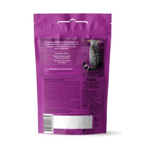 Whiskas Petisco Whiskas Temptations Anti Bola De Pelo Para Gatos Adultos 80 G - Image 9